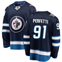 Winnipeg Jets Youth Cole Perfetti Fanatics Branded Breakaway Blue Home Jersey