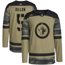 Winnipeg Jets Youth Brenden Dillon Adidas Authentic Camo Military Appreciation Practice Jersey
