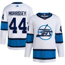 Winnipeg Jets Youth Josh Morrissey Adidas Authentic White Reverse Retro 2.0 Jersey