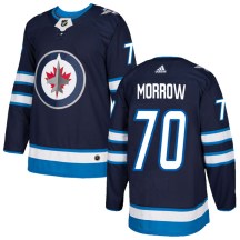 Winnipeg Jets Men's Joe Morrow Adidas Authentic Navy Home Jersey