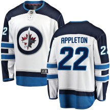 Winnipeg Jets Men's Mason Appleton Fanatics Branded Breakaway White Away Jersey