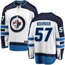 Winnipeg Jets Men's Gabriel Bourque Fanatics Branded Breakaway White Away Jersey