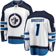 Winnipeg Jets Men's Laurent Brossoit Fanatics Branded Breakaway White Away Jersey