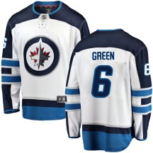 Winnipeg Jets Men's Ted Green Fanatics Branded Breakaway White Away Jersey
