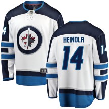 Winnipeg Jets Men's Ville Heinola Fanatics Branded Breakaway White Away Jersey