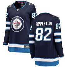 Winnipeg Jets Women's Mason Appleton Fanatics Branded Breakaway Blue Home Jersey