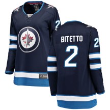 Winnipeg Jets Women's Anthony Bitetto Fanatics Branded Breakaway Blue Home Jersey