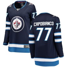 Winnipeg Jets Women's Kyle Capobianco Fanatics Branded Breakaway Blue Home Jersey