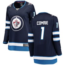 Winnipeg Jets Women's Eric Comrie Fanatics Branded Breakaway Blue Home Jersey