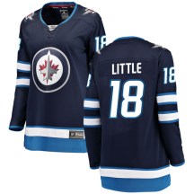 Winnipeg Jets Women's Bryan Little Fanatics Branded Breakaway Blue Home Jersey