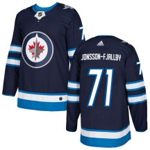 Winnipeg Jets Youth Axel Jonsson-Fjallby Adidas Authentic Navy Home Jersey