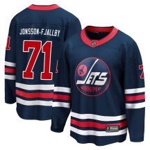 Winnipeg Jets Youth Axel Jonsson-Fjallby Fanatics Branded Premier Navy 2021/22 Alternate Breakaway Player Jersey