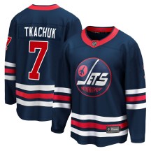 Winnipeg Jets Youth Keith Tkachuk Fanatics Branded Premier Navy 2021/22 Alternate Breakaway Player Jersey