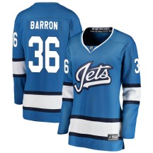 Winnipeg Jets Women's Morgan Barron Fanatics Branded Breakaway Blue Alternate Jersey