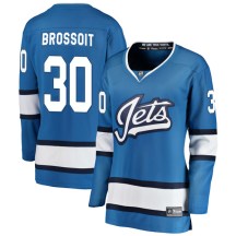 Winnipeg Jets Women's Laurent Brossoit Fanatics Branded Breakaway Blue Alternate Jersey