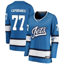 Winnipeg Jets Women's Kyle Capobianco Fanatics Branded Breakaway Blue Alternate Jersey