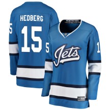 Winnipeg Jets Women's Anders Hedberg Fanatics Branded Breakaway Blue Alternate Jersey