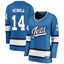Winnipeg Jets Women's Ville Heinola Fanatics Branded Breakaway Blue Alternate Jersey