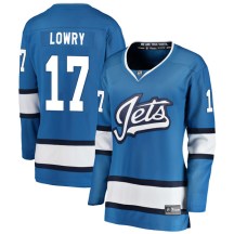 Winnipeg Jets Women's Adam Lowry Fanatics Branded Breakaway Blue Alternate Jersey