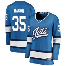 Winnipeg Jets Women's Steve Mason Fanatics Branded Breakaway Blue Alternate Jersey