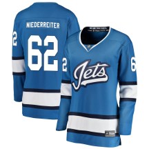 Winnipeg Jets Women's Nino Niederreiter Fanatics Branded Breakaway Blue Alternate Jersey