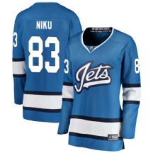 Winnipeg Jets Women's Sami Niku Fanatics Branded Breakaway Blue Alternate Jersey
