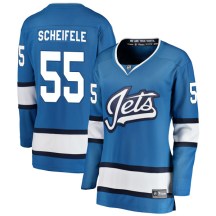 Winnipeg Jets Women's Mark Scheifele Fanatics Branded Breakaway Blue Alternate Jersey