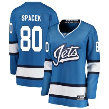Winnipeg Jets Women's Michael Spacek Fanatics Branded Breakaway Blue Alternate Jersey
