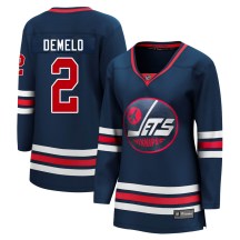 Winnipeg Jets Women's Dylan DeMelo Fanatics Branded Premier Navy 2021/22 Alternate Breakaway Player Jersey