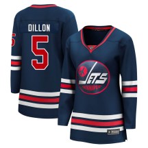 Winnipeg Jets Women's Brenden Dillon Fanatics Branded Premier Navy 2021/22 Alternate Breakaway Player Jersey