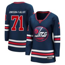 Winnipeg Jets Women's Axel Jonsson-Fjallby Fanatics Branded Premier Navy 2021/22 Alternate Breakaway Player Jersey