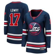 Winnipeg Jets Women's Adam Lowry Fanatics Branded Premier Navy 2021/22 Alternate Breakaway Player Jersey