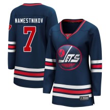 Winnipeg Jets Women's Vladislav Namestnikov Fanatics Branded Premier Navy 2021/22 Alternate Breakaway Player Jersey