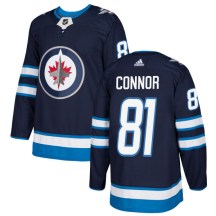 Winnipeg Jets Men's Kyle Connor Adidas Authentic Navy Jersey