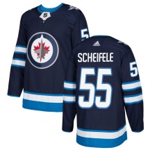 Winnipeg Jets Men's Mark Scheifele Adidas Authentic Navy Jersey