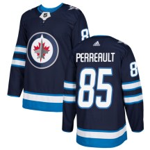 Winnipeg Jets Men's Mathieu Perreault Adidas Authentic Navy Jersey